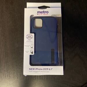 New Quikcell Iphone 13 14 15 Pro 2019 6.1" Tuff Rugged Phone Case Navy Blue